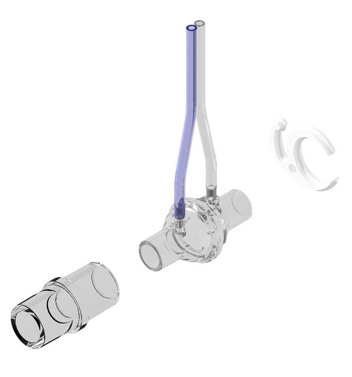 SpiroTrue® H: Differential pressure principle, single patient use for adults and pediatrics